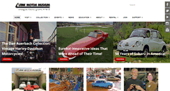 Desktop Screenshot of lanemotormuseum.org